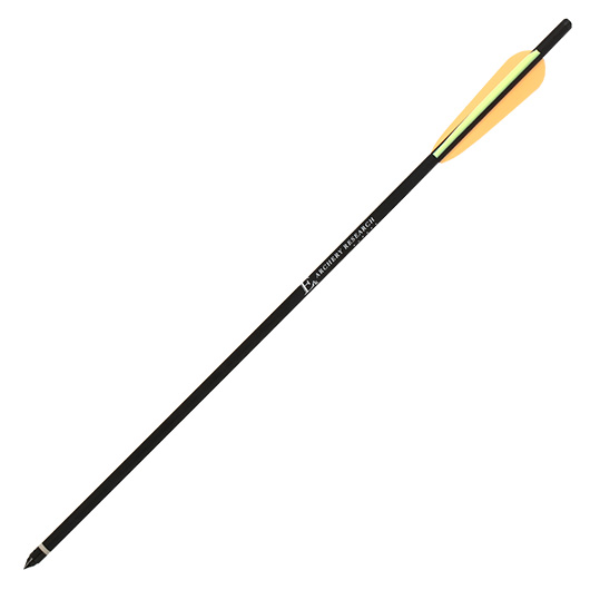 EK Archery Armbrust Pfeil 20'' Aluminium Komplettpfeil schwarz 1 Stück