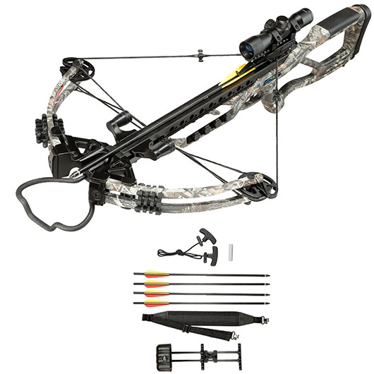 Man Kung Compound Armbrust Fighter XB86 185 lbs Komplettset camo