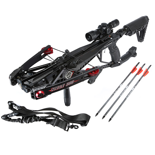 EK Archery Compound Armbrust Siege 150 lbs / 300 fps mit Cobra System Komplettset schwarz