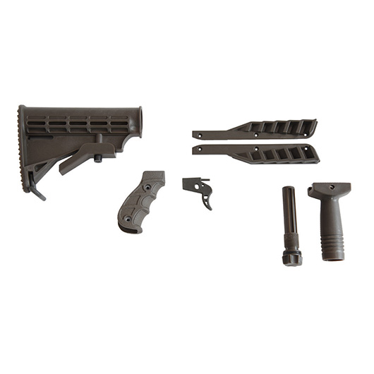 Steambow Customizing Kit fr AR-6 Stinger II oliv Schultersttze, Griffschalen, Abzug...