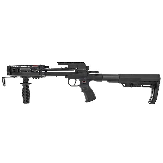 X-Bow fma Pistolenarmbrust Supersonic XL Compound 120 lbs schwarz inkl. 3 Pfeile, Frontgriff und AR-15 Schaft Bild 1