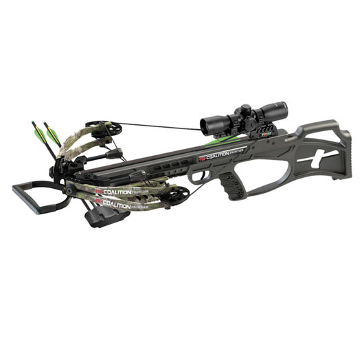 PSE Archery Compound Armbrust Coalition Frontier Komplettset 190 lbs schwarz/camo inkl. Zielfernrohr 4x32