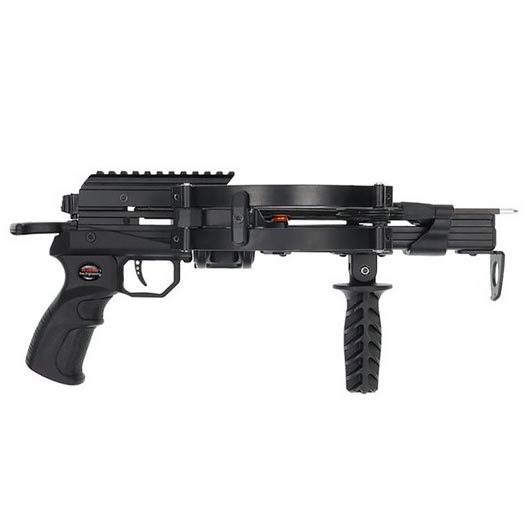 X-Bow fma Pistolenarmbrust Supersonic REV Basic Compound 120 lbs schwarz inkl. 3 Pfeile und Frontgriff Bild 1