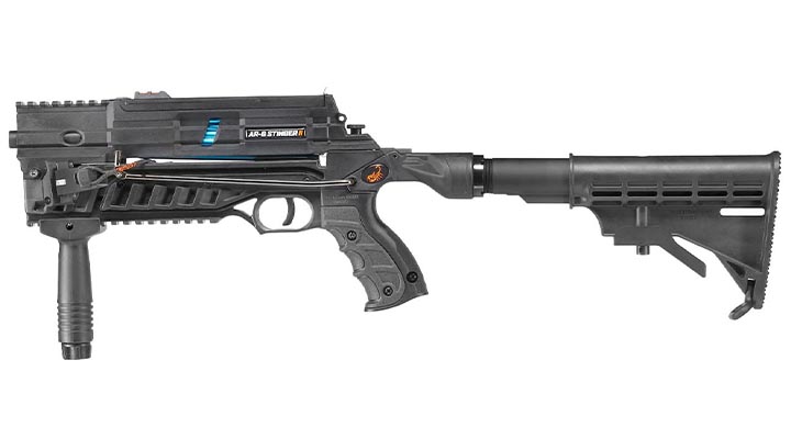 Steambow Repetierarmbrust AR-6 Stinger II Tactical Version 2023 mit Magazin 55 lbs schwarz inkl. 6 Pfeile Bild 2