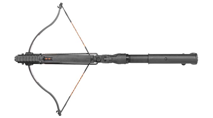 Steambow Repetierarmbrust AR-6 Stinger II Tactical Version 2023 mit Magazin 55 lbs schwarz inkl. 6 Pfeile Bild 7