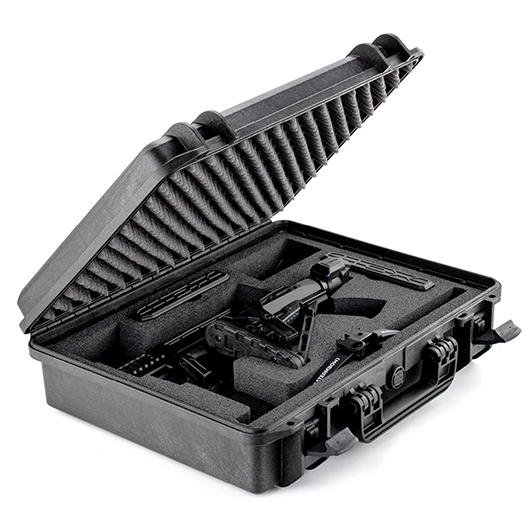 Steambow Repetierarmbrust AR-Series M10 Tactical 75 lbs schwarz Komplettset inkl. Transportkoffer