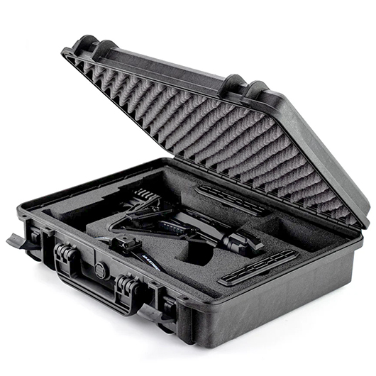 Steambow Repetierarmbrust AR-Series M10 Tactical 75 lbs schwarz Komplettset inkl. Transportkoffer Bild 2