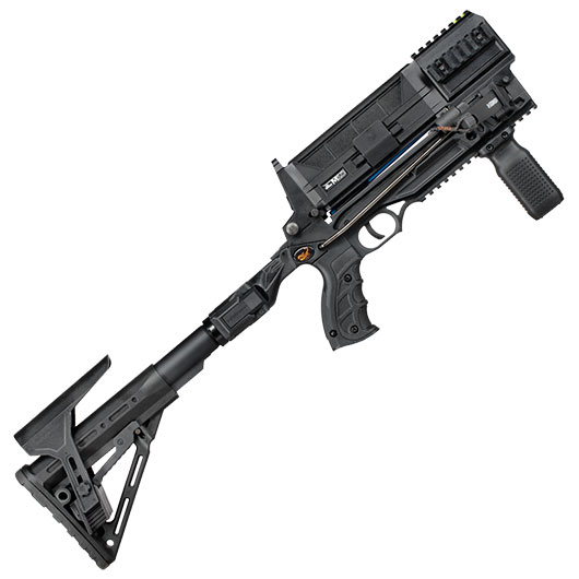 Steambow Repetierarmbrust AR-Series M10 Tactical 75 lbs schwarz Komplettset inkl. Transportkoffer Bild 8