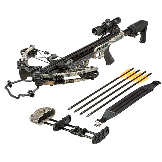 Man Kung Compound Armbrust Kraken XB58 200 lbs Komplettset Forest Camo