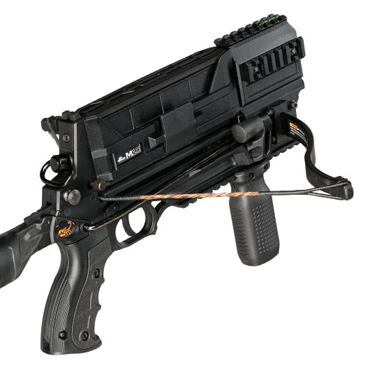 Steambow Repetierarmbrust AR-Series M10 Tactical 75 lbs schwarz inkl. Magazin & bungspfeile Bild 7