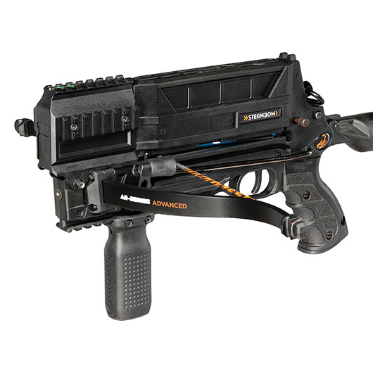 Steambow Repetierarmbrust AR-Series M10 Tactical 75 lbs schwarz inkl. Magazin & bungspfeile Bild 9