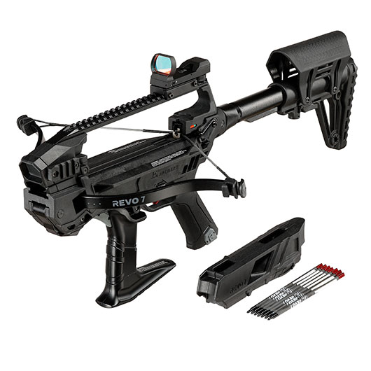 EK Archery Repetierarmbrust REVO 7 90 lbs schwarz inkl. Magazin & Pfeile
