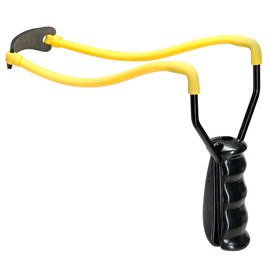 BGS Schleuder Standard mit gelbem Gummi schwarz Bild 1