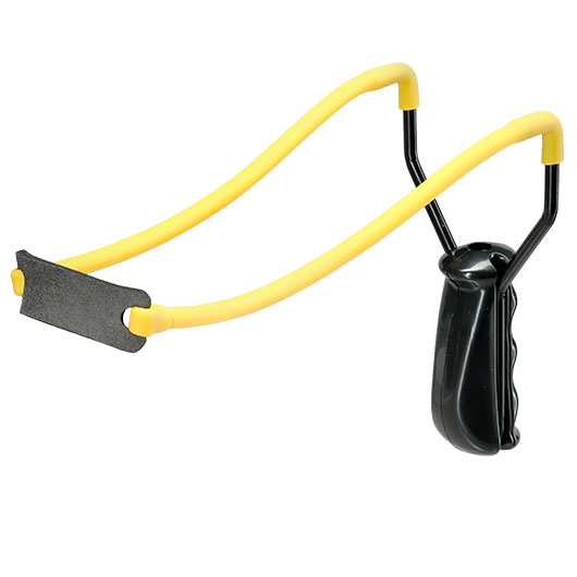 BGS Schleuder Standard mit gelbem Gummi schwarz Bild 2