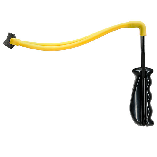 BGS Schleuder Standard mit gelbem Gummi schwarz Bild 5