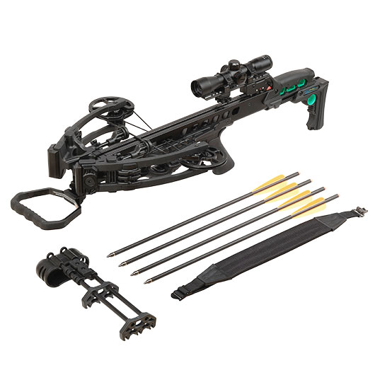 Man Kung Compound Armbrust Direwolf XB70 215 lbs Komplettset schwarz