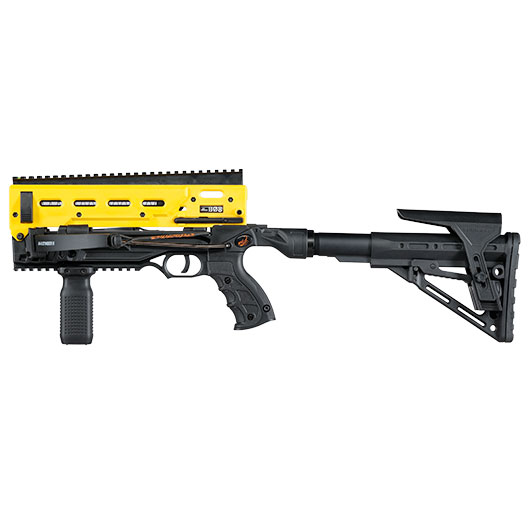 Steambow Repetierarmbrust AR-Series B08 Tactical Kugelarmbrust .68 schwarz inkl. 8 Schuss Magazin Bild 3