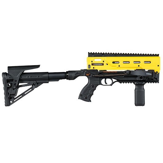 Steambow Repetierarmbrust AR-Series B08 Tactical Kugelarmbrust .68 schwarz inkl. 8 Schuss Magazin Bild 5