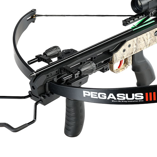 Hori-Zone Recurve Armbrust Pegasus III 185 lbs / 275 fps Komplettset camo / schwarz Bild 6