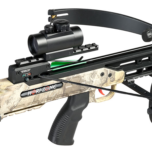 Hori-Zone Recurve Armbrust Pegasus III 185 lbs / 275 fps Komplettset camo / schwarz Bild 9