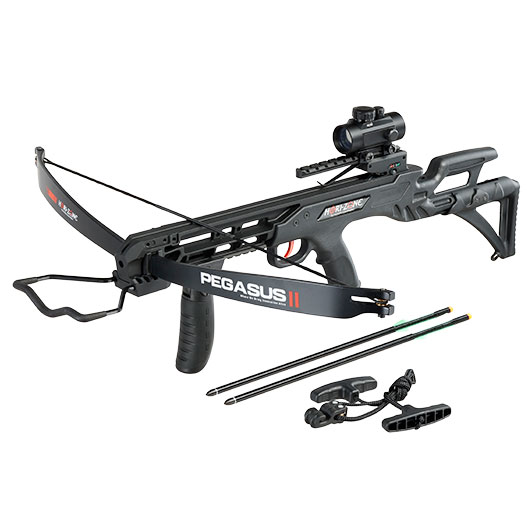 Hori-Zone Recurve Armbrust Pegasus II 175 lbs / 265 fps Komplettset schwarz
