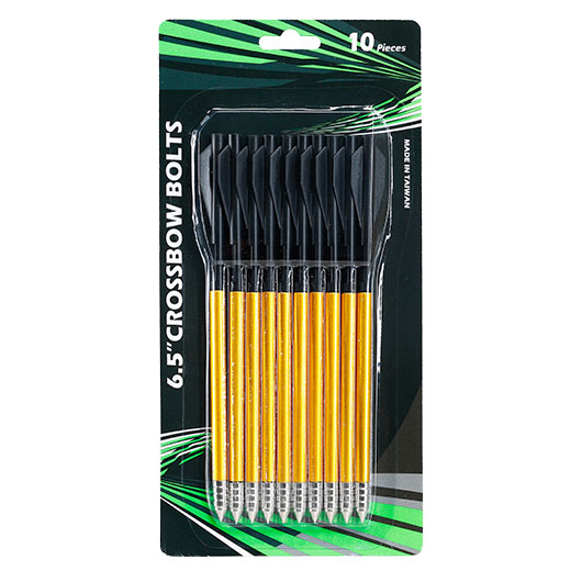 Man Kung Alupfeile 6,5 Zoll mit Stahlspitze goldfarben f. Repetierarmbrust Sobek - 10 St�ck Bild 2