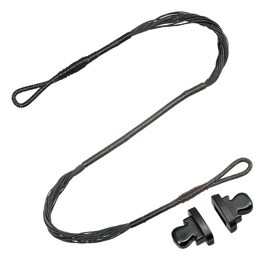 Man Kung Ersatzsehne f�r Sobek / TCS3 Repetierarmbrust 80 lbs mit Endkappen schwarz