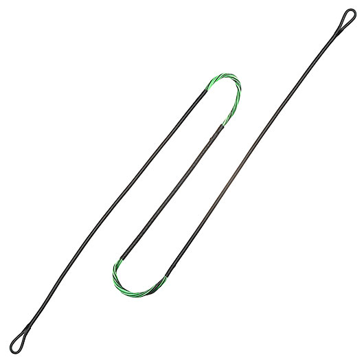 Hori-Zone Ersatzsehne f�r Compound Armbrust Alpha-XT mit 185 lbs schwarz / gr�n