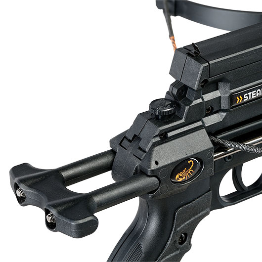 Steambow Repetierarmbrust AR-6 Compact 35 lbs / 150 fps Komplettset mit 6 Schuss Magazin schwarz Bild 11