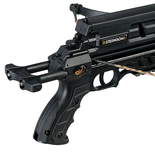 Steambow Repetierarmbrust AR-6 Compact 35 lbs / 150 fps Komplettset mit 6 Schuss Magazin schwarz Bild 4