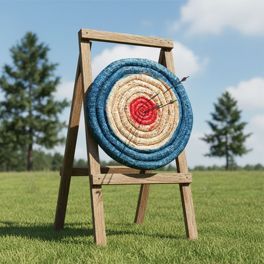 Strohzielscheibe 65 cm - Zielscheibe f�r Bogenschie�en Bild 1