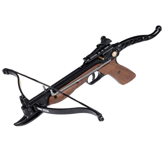 Pistolenarmbrust Cobra 80lbs mit Metallrahmen Holzlook Bild 1