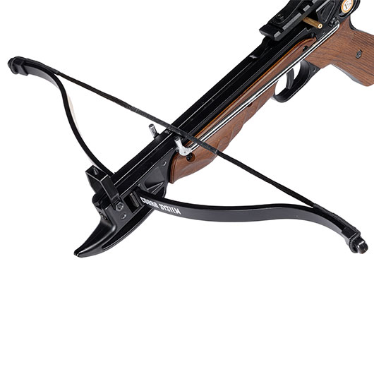 Pistolenarmbrust Cobra 80lbs mit Metallrahmen Holzlook Bild 8