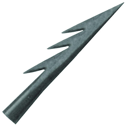 Mittelalter Fisch Pfeilspitze aus Metall mit Widerhaken
