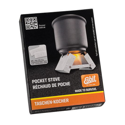 Esbit Taschenkocher klein inkl. 20x4 gr. Trockenbrennstoff Bild 2
