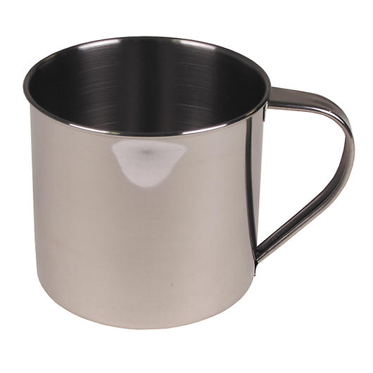 Manalada® Edelstahl Tasse Camping Griff Tasse Becher für Wasser Tee Kaffee Self Lock Karabiner