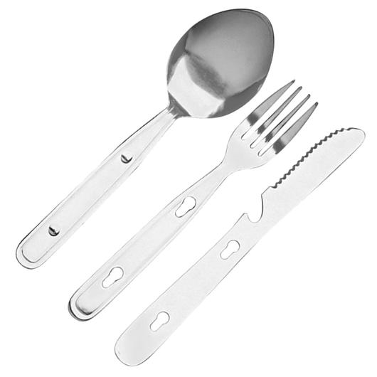 Basic Nature Edelstahl-Besteck 3tlg. im Kunststoffetui