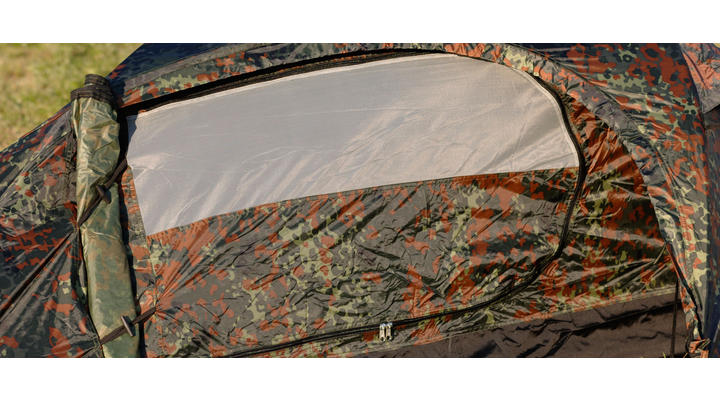 Mil-Tec Einmannzelt Recom flecktarn Bild 4