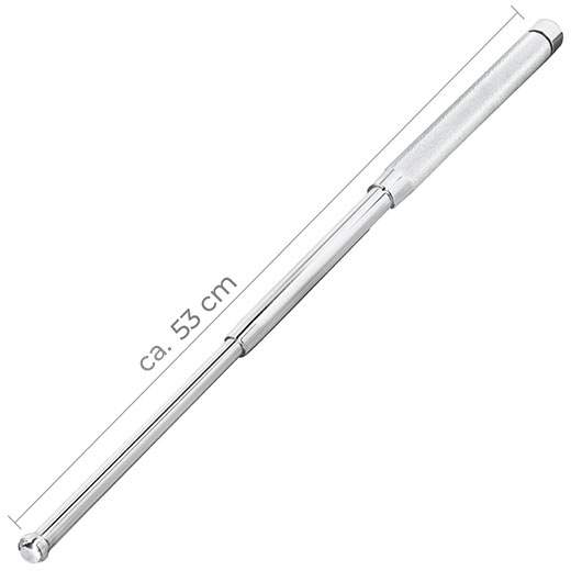 BlackField Teleskop-Schlagstock 53 cm chrom Bild 1