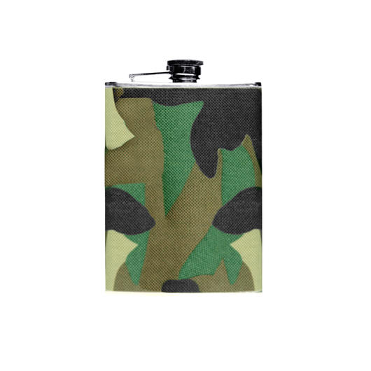Flachmann Edelstahl 220 ml woodland