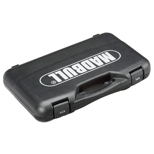 Madbull Pistolenkoffer Deluxe 50 x 30,5 x 8,5cm mit Zahlenschloss schwarz