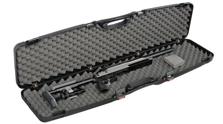 Madbull Waffenkoffer Deluxe 125 x 29 x 11,5 cm mit Zahlenschlsser / Waben-Schaumstoff schwarz Bild 5