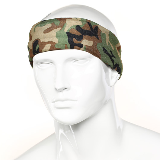 Multi Function Headgear Woodland Bild 5