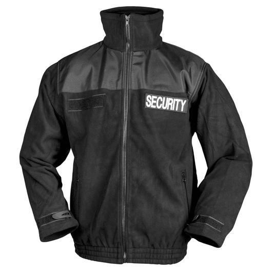 Fleecejacke Security mit Rckenpatch