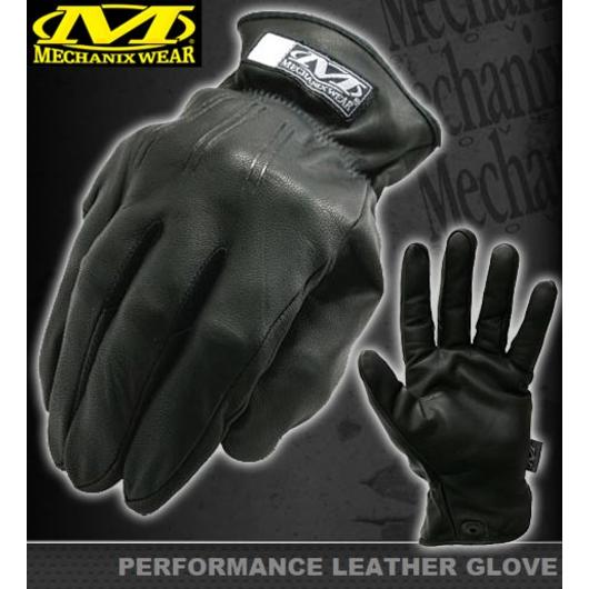 Mechanix Wear Performance Leder-Handschuhe schwarz