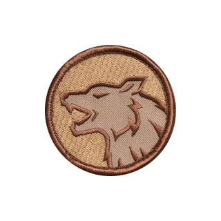 Mil-Spec Monkey Wolf Head Patch Desert