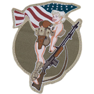 Mil-Spec Monkey Patch mit Klettflche BAR-Girl fullcolor