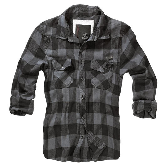Brandit Checkshirt schwarz/grau kariert Bild 1