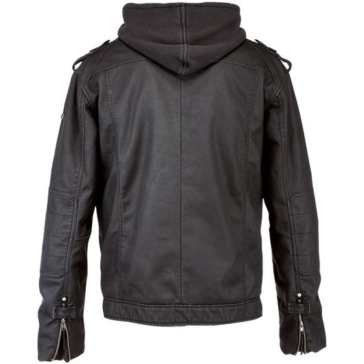 Brandit Lederjacke Black Rock schwarz Bild 1