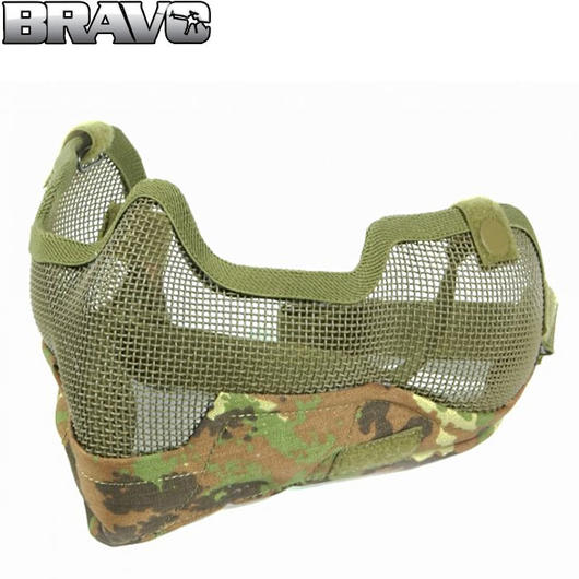 Bravo Tac Gear Strike V2 Gittermaske halb vegetato